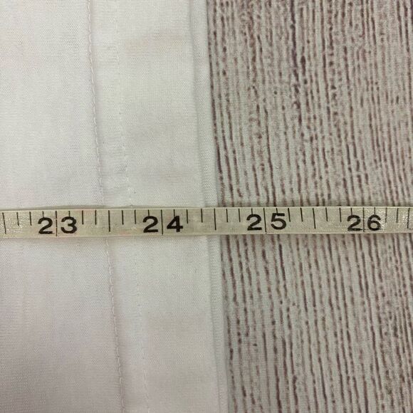 Marcia cotton blend 3 button collared top w/retro design sleeves women S - Picture 6 of 9